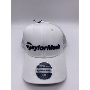 NEW TaylorMade Golf TM21 Performance Cage Fitted Golf Hat White S/M N7834917